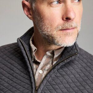 Bily Reid Diamond Quilt Half Zip Sweater